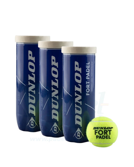 3 confezioni di palline Dunlop Fort Paddle