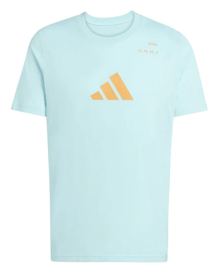 Maglietta Adidas M Padel Cat G T Ghiaccio Blu