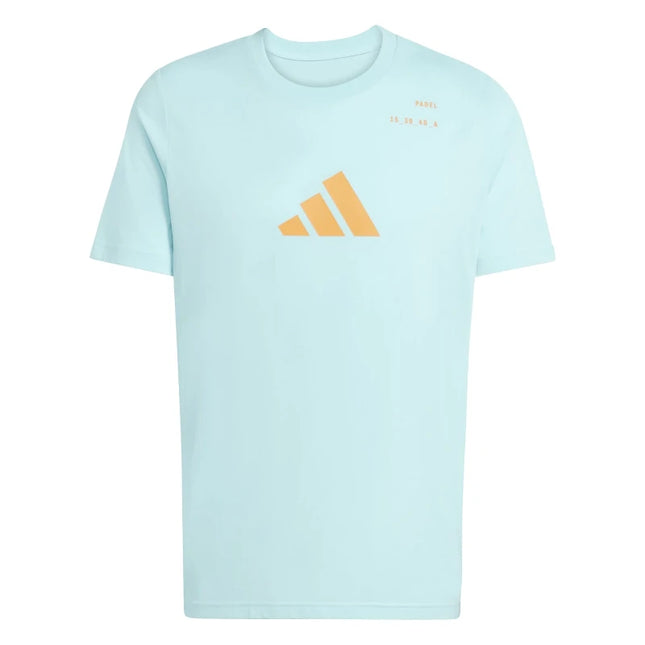 Maglietta Adidas M Padel Cat G T Ghiaccio Blu