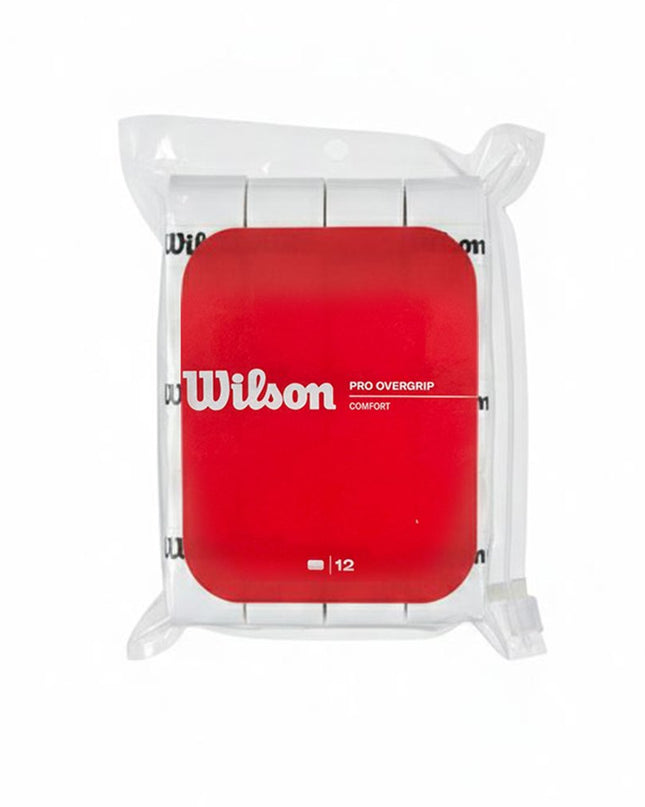 Blister 12 Overgrips Wilson Pro Comfort White