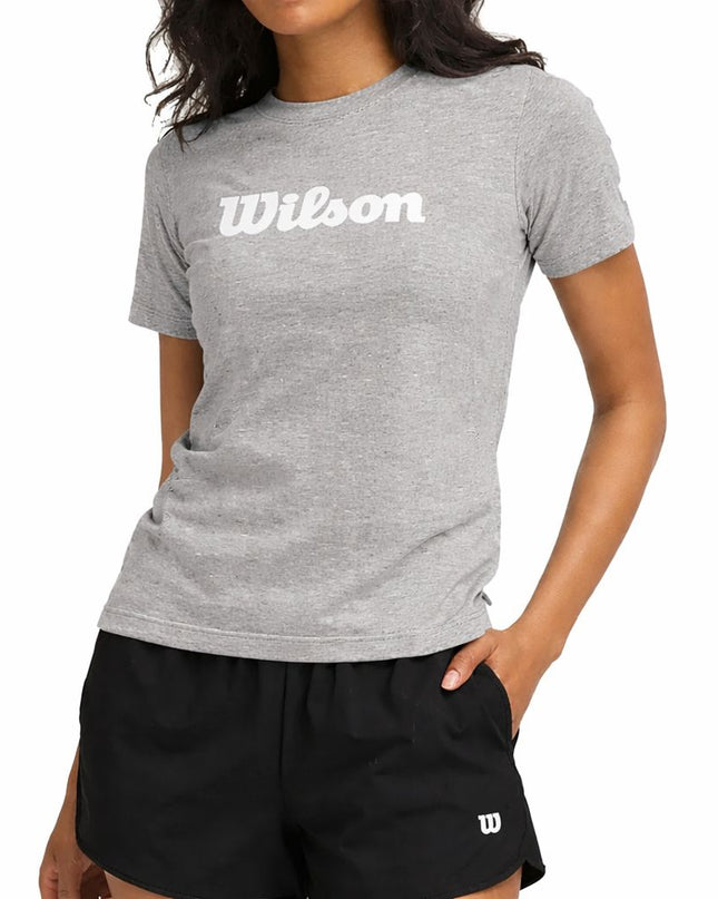 T-shirt grigia da donna Wilson Team Graphic