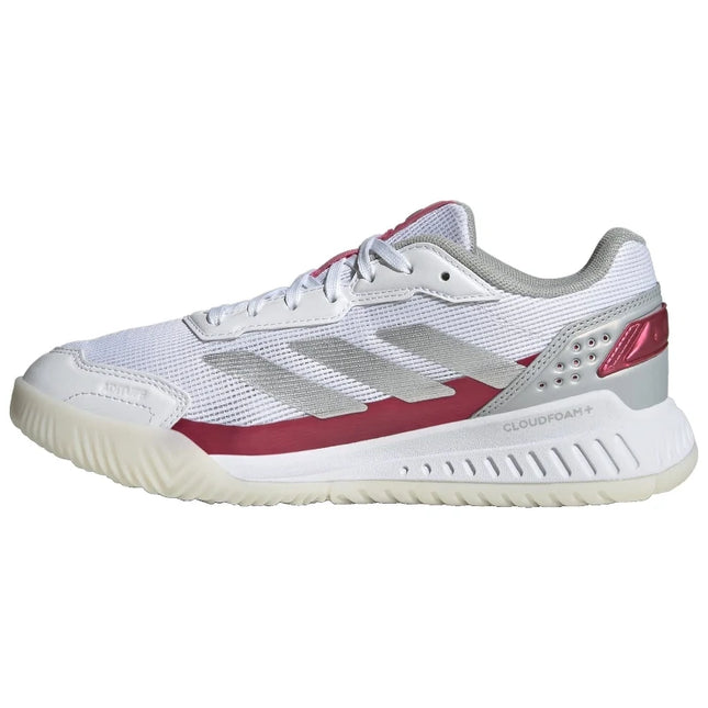 Adidas Courtquick Padel W Ftwr Bianco/Argento Met./Lucid Pink