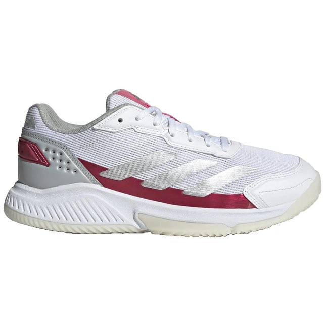 Adidas Courtquick Padel W Ftwr Bianco/Argento Met./Lucid Pink