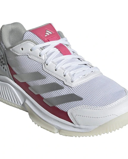 Adidas Courtquick Padel W Ftwr Bianco/Argento Met./Lucid Pink