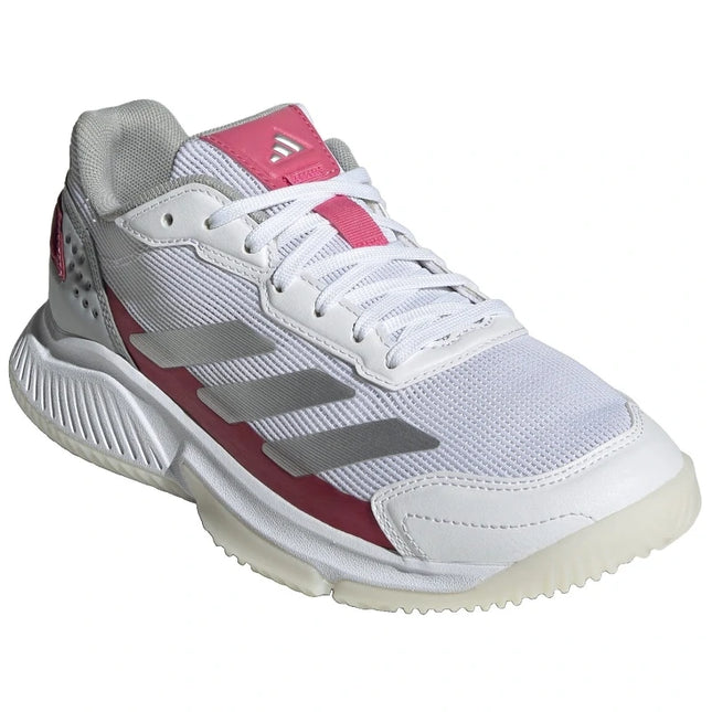 Adidas Courtquick Padel W Ftwr Bianco/Argento Met./Lucid Pink
