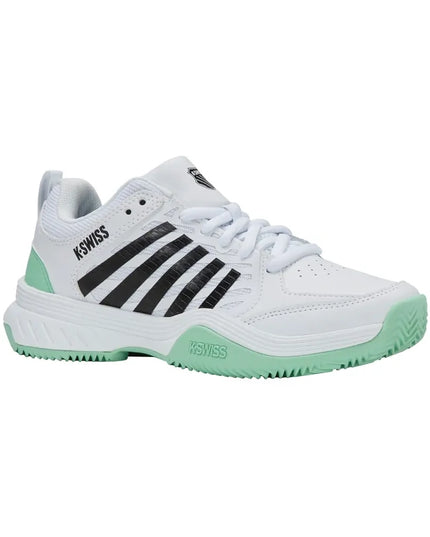 K-Swiss Women's Court Express 2 Scarpe Clay White/Mint