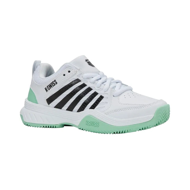 K-Swiss Women's Court Express 2 Scarpe Clay White/Mint