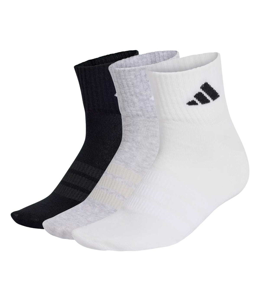Calzini Adidas Alla Caviglia Sportswear Pack 3 Grigio Bianco Nero