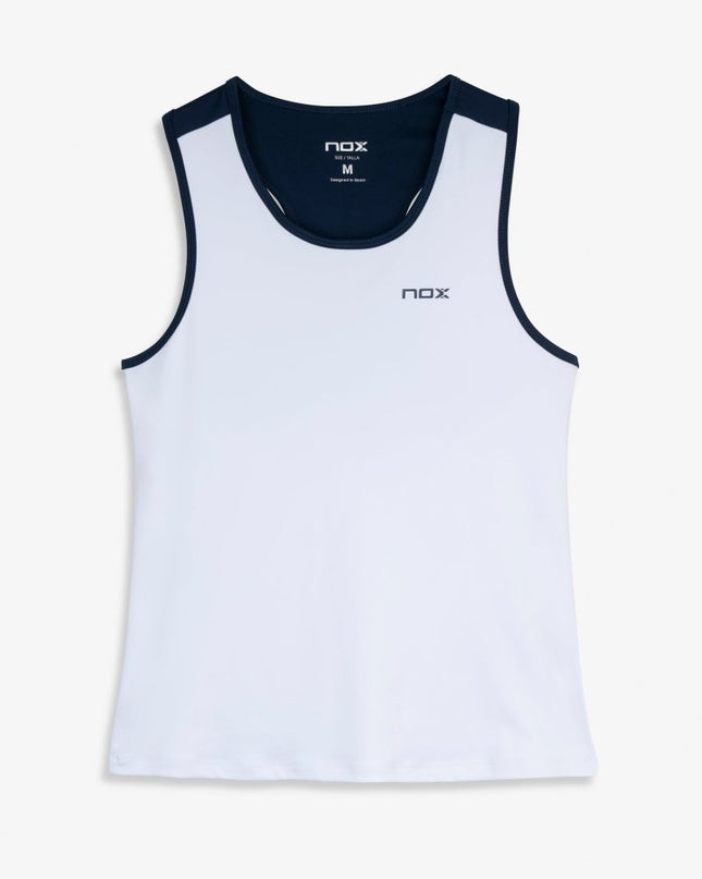 Canottiera Nox Femminile Bianco/Blu Blu Navy 2026