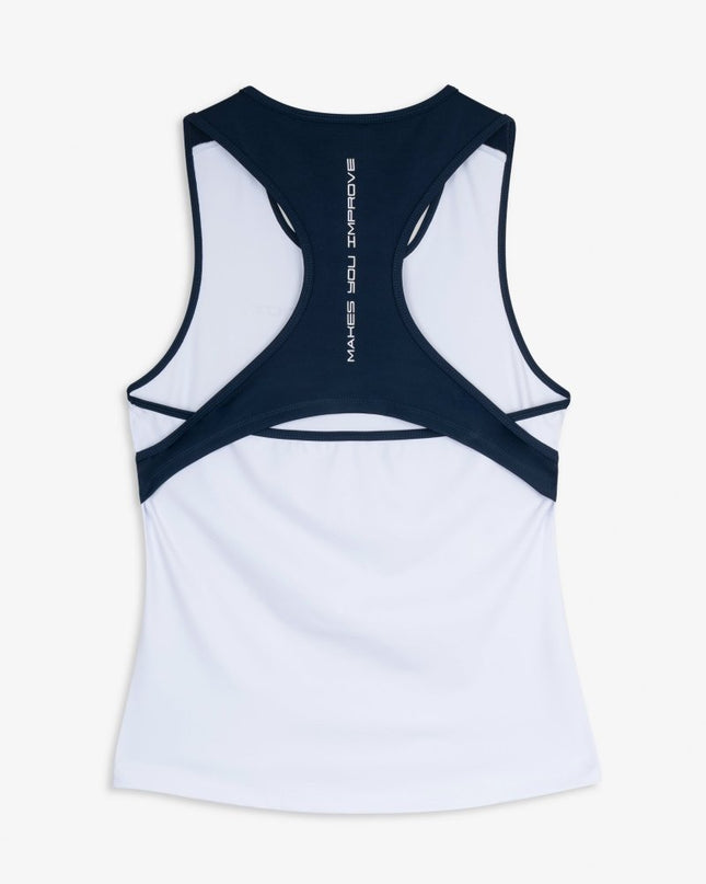 Canottiera Nox Femminile Bianco/Blu Blu Navy 2026