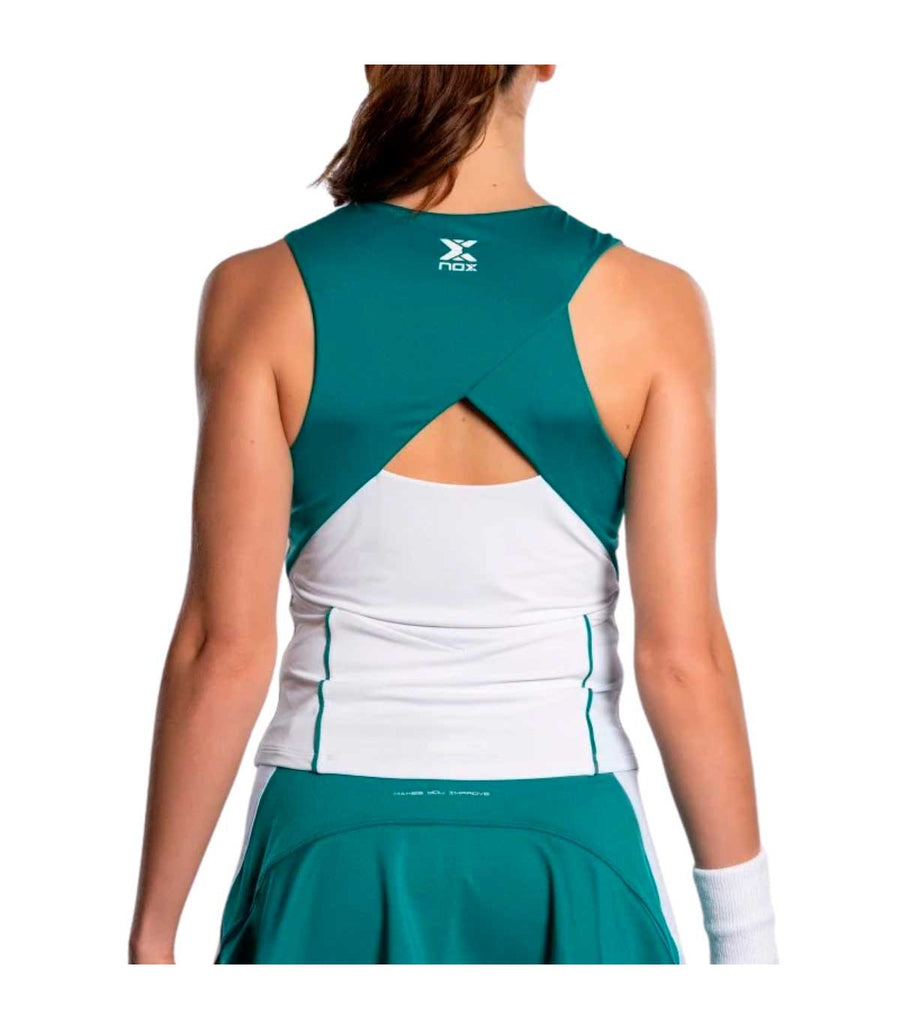 Canotta Nox Pro Donna Bianco Verde